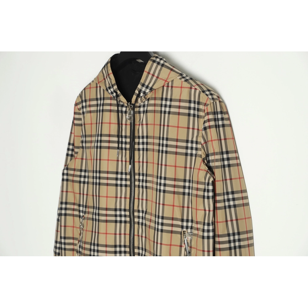 Burberry 2021 Classic Small Plaid Doublesided Jacket,Burberry Jacket,Jacket,APPAREL