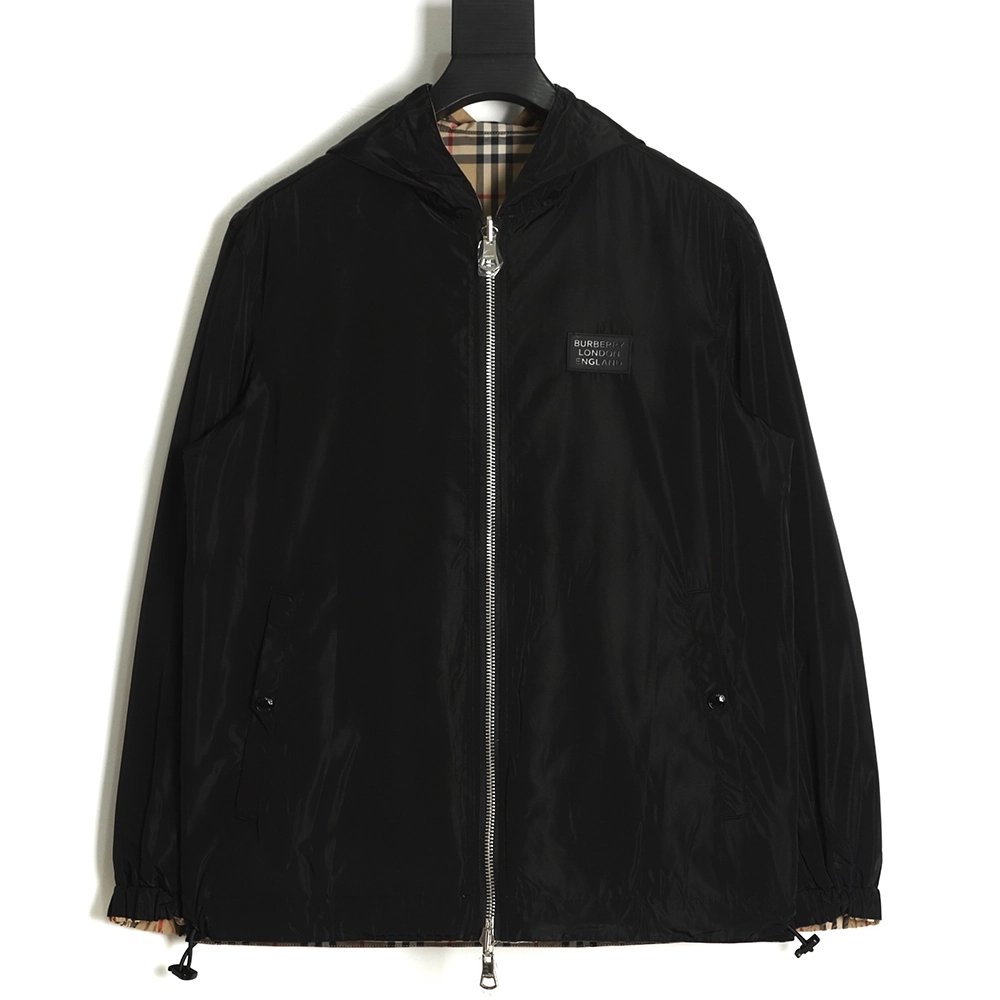 Burberry 2021 Classic Small Plaid Doublesided Jacket,Burberry Jacket,Jacket,APPAREL