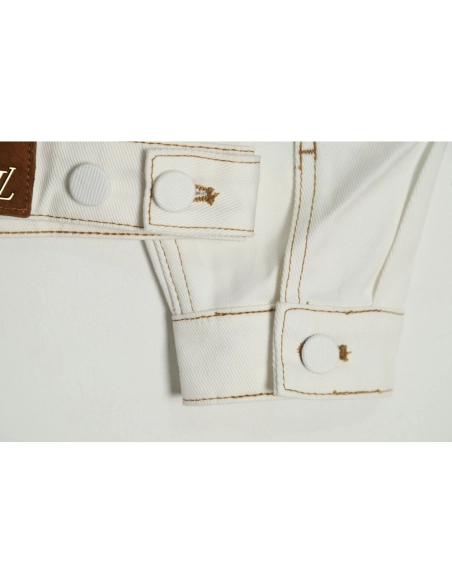 Louis Vuitton 22FW crushed ice blue splash ink denim jacket,Louis Vuitton Jacket,Jacket,APPAREL