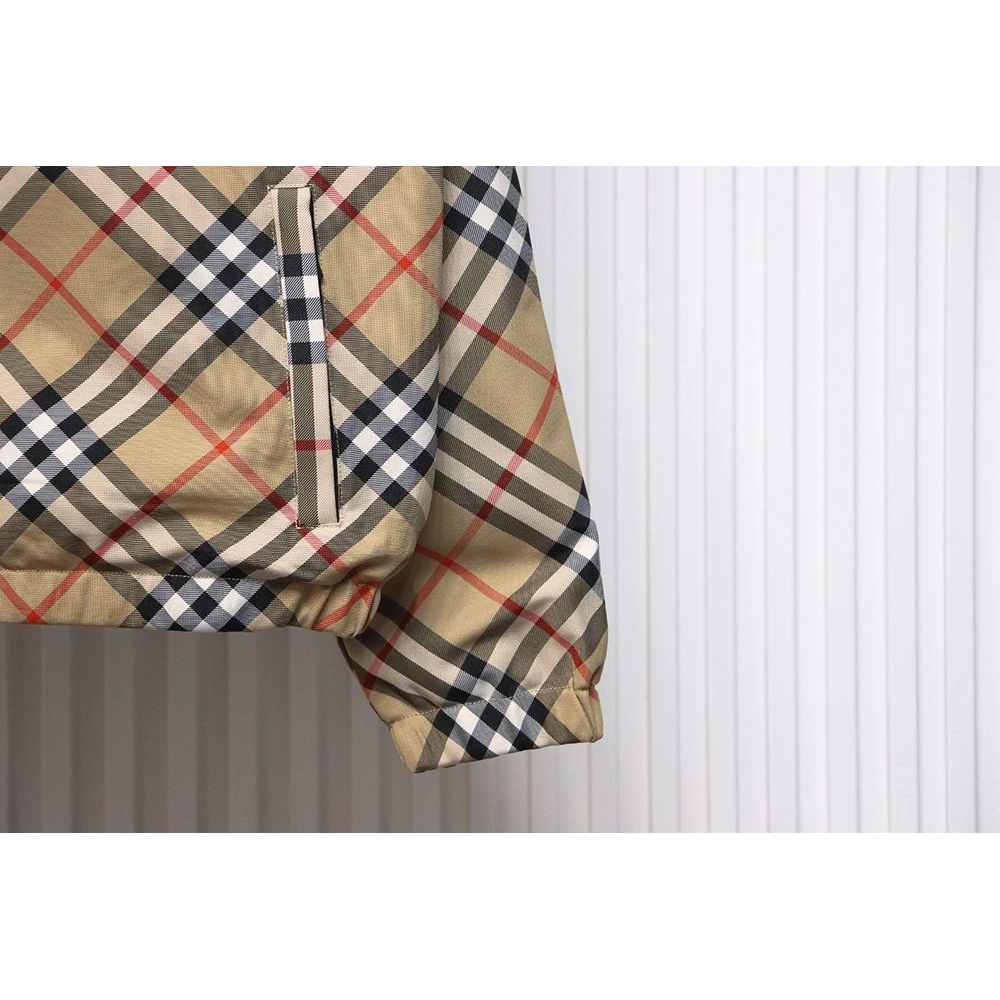 Burberry Check Warhorse Reversible Hooded Jacket,Burberry Jacket,Jacket,APPAREL