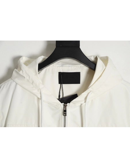 Prada 23Fw metal lock functional hooded jacket,Prada Jacket,Jacket,APPAREL