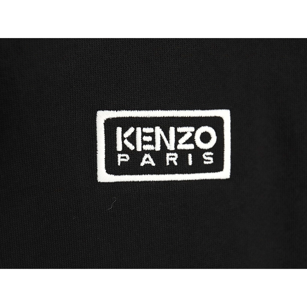 Kenzo black and white lettering zipup hooded jacket,Kenzo Jacket,Jacket,APPAREL