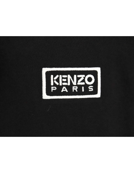 Kenzo black and white lettering zipup hooded jacket,Kenzo Jacket,Jacket,APPAREL