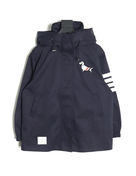 Thom Browne Puppy Hooded Jacket,Thom Browne Jacket,Jacket,APPAREL