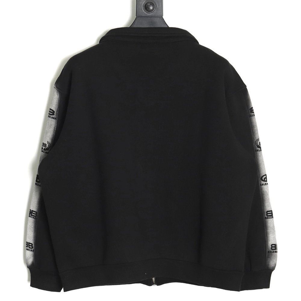 Balenciaga washed lock embroidered jacket,Balenciaga Jacket,Jacket,APPAREL