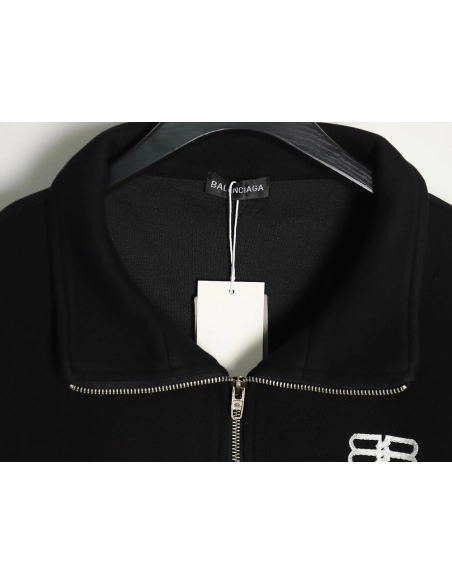 Balenciaga washed lock embroidered jacket,Balenciaga Jacket,Jacket,APPAREL