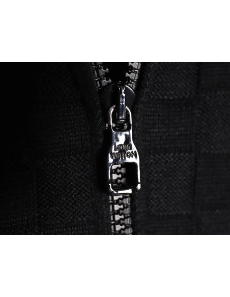 Louis Vuitton 23FW waffle embossed zipper jacket,Louis Vuitton Jacket,Jacket,APPAREL