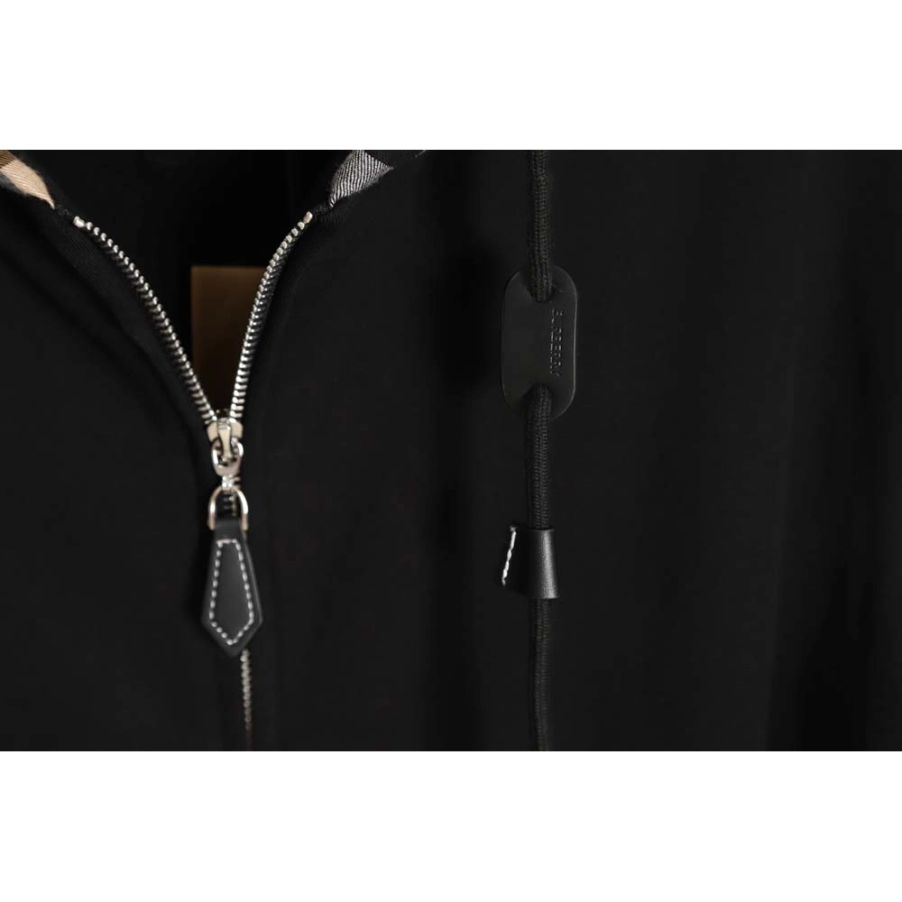 Burberry BBR 22FW plaid patchwork zipper hooded jacket,Burberry Jacket,Jacket,APPAREL