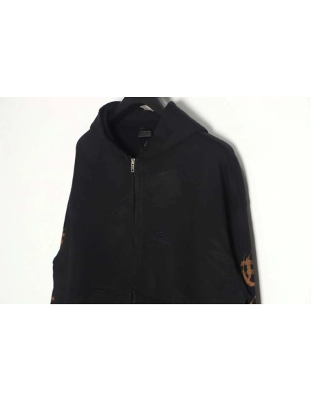 Balenciaga Balenciaga 23FW Sanskrit muddyed distressed zipper hooded jacket,Balenciaga Jacket,Jacket,APPAREL