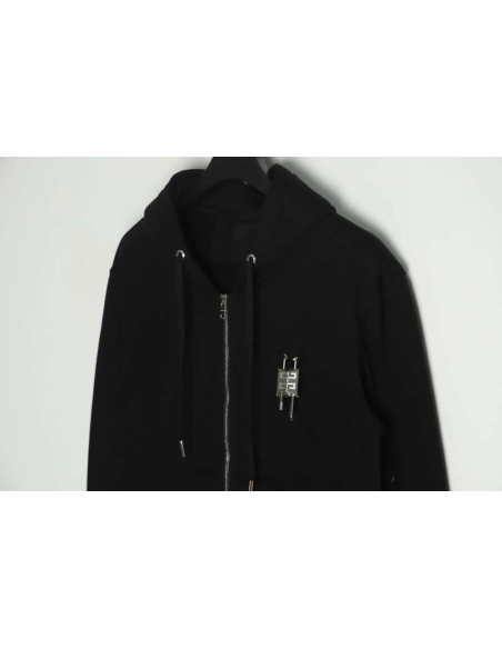 Givenchy 22FW lock double slider heavy velvet zipper jacket,Givenchy Jacket,Jacket,APPAREL