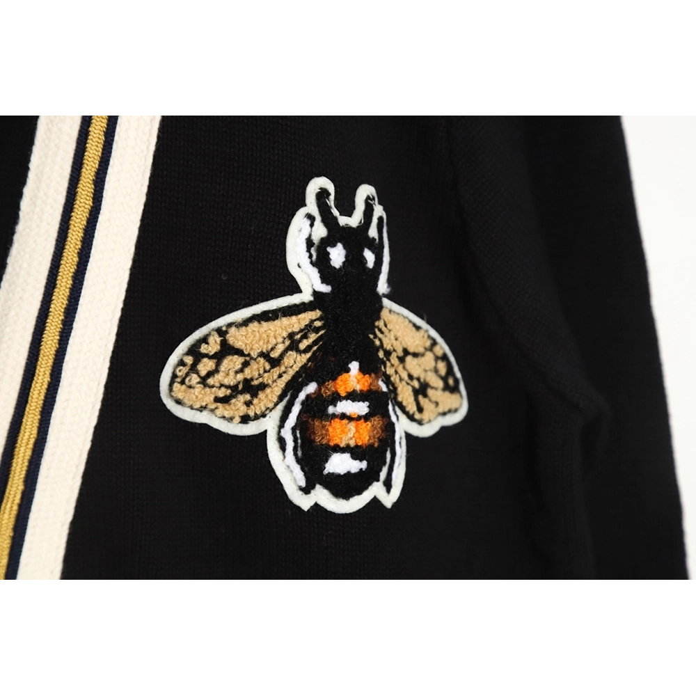 Gucci 23Fw Chest Bee Wool Cardigan Jacket,Gucci Jacket,Jacket,APPAREL