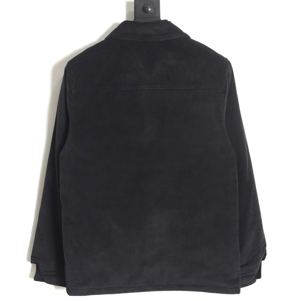 PRADA 23FW pocket corduroy longsleeved shirt jacket navy blue,Prada Jacket,Jacket,APPAREL