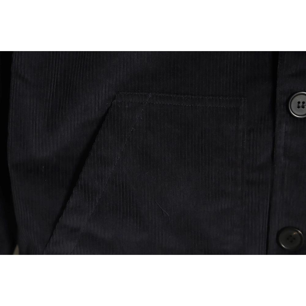 PRADA 23FW pocket corduroy longsleeved shirt jacket navy blue,Prada Jacket,Jacket,APPAREL