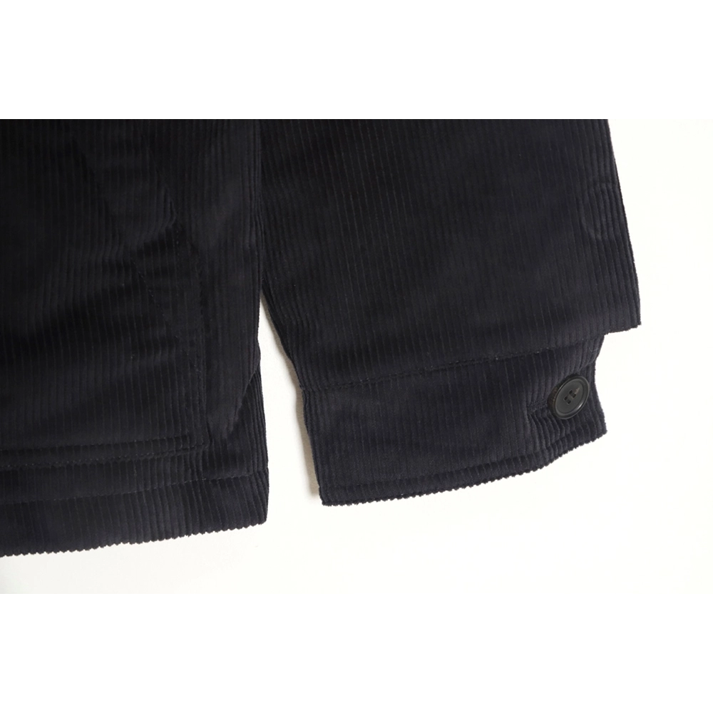 PRADA 23FW pocket corduroy longsleeved shirt jacket navy blue,Prada Jacket,Jacket,APPAREL