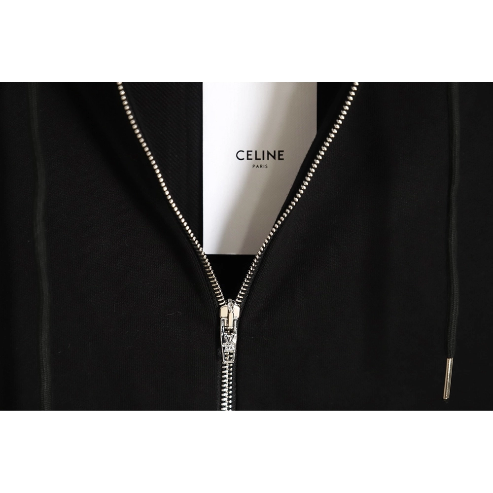 CELINE CLASSIC CAPSULE COLLECTION ZIPUP JACKET,Celine Jacket,Jacket,APPAREL