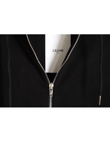 CELINE CLASSIC CAPSULE COLLECTION ZIPUP JACKET,Celine Jacket,Jacket,APPAREL
