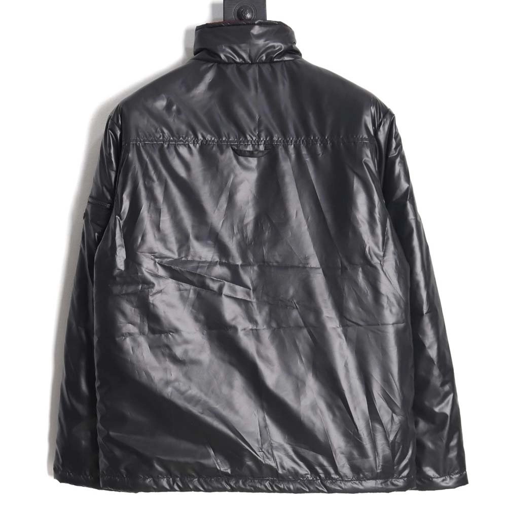 Prada 23Fw red striped cotton jacket_CM_1,Prada Jacket,Jacket,APPAREL