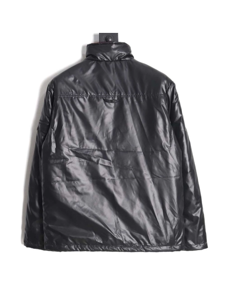 Prada 23Fw red striped cotton jacket_CM_1,Prada Jacket,Jacket,APPAREL