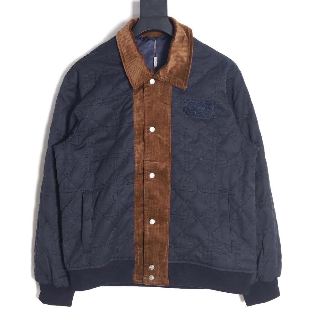 DIOR Mens Quilted Embroidered Short Bomber Jacket,Dior Jacket,Jacket,APPAREL