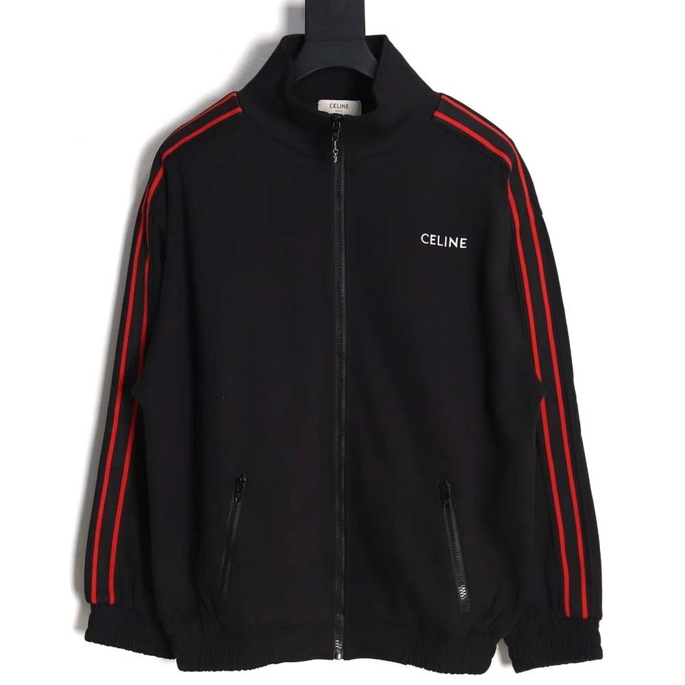 Celine 23Fw embroidered small label red edge webbing suit jacket,Celine Jacket,Jacket,APPAREL