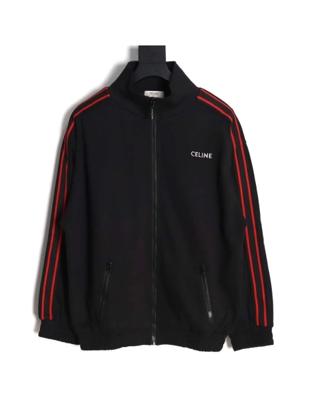 Celine 23Fw embroidered small label red edge webbing suit jacket,Celine Jacket,Jacket,APPAREL