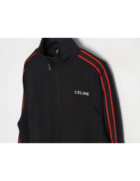 Celine 23Fw embroidered small label red edge webbing suit jacket,Celine Jacket,Jacket,APPAREL