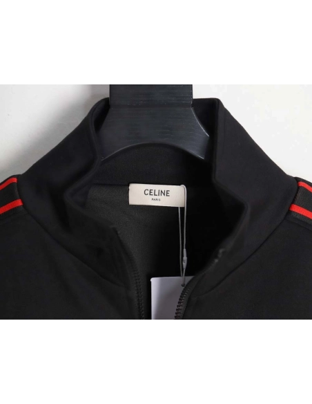 Celine 23Fw embroidered small label red edge webbing suit jacket,Celine Jacket,Jacket,APPAREL