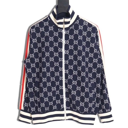 GUCCI\Gucci Gucci classic allover jacquard logo suit jacket,Gucci Jacket,Jacket,APPAREL