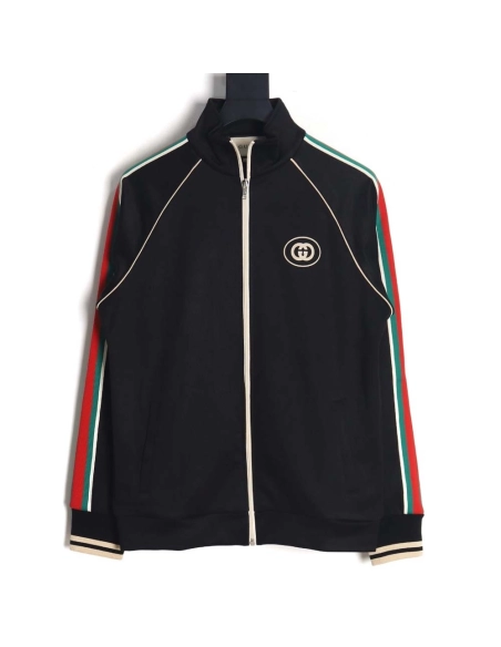 GUCCI\Gucci Gucci classic red and green webbing suit jacket,Gucci Jacket,Jacket,APPAREL