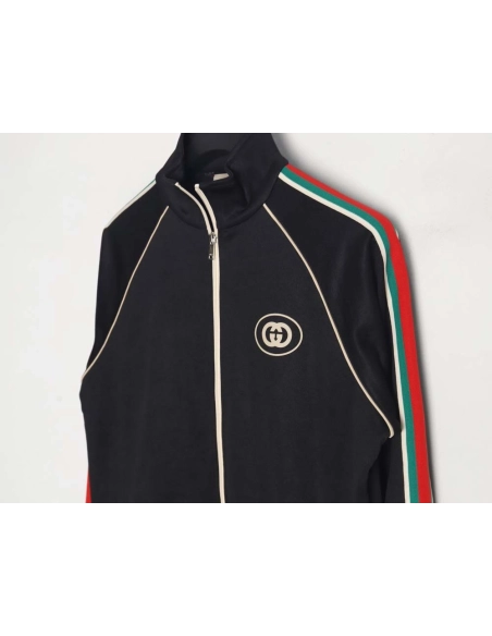 GUCCI\Gucci Gucci classic red and green webbing suit jacket,Gucci Jacket,Jacket,APPAREL