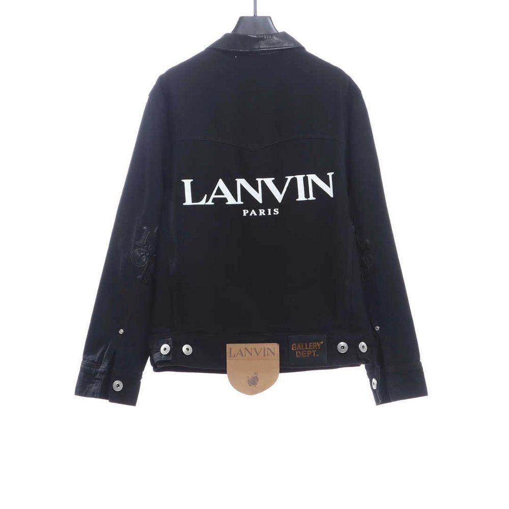 Lanvin joint GD limited capsule graffiti denim jacket,Lanvin Jacket,Jacket,APPAREL