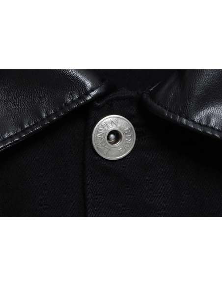 Lanvin joint GD limited capsule graffiti denim jacket,Lanvin Jacket,Jacket,APPAREL