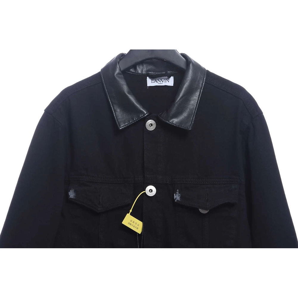 Lanvin joint GD limited capsule graffiti denim jacket,Lanvin Jacket,Jacket,APPAREL