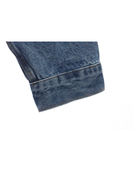 Selena Fake Two Piece Hooded Denim Jacket,Celine Jacket,Jacket,APPAREL