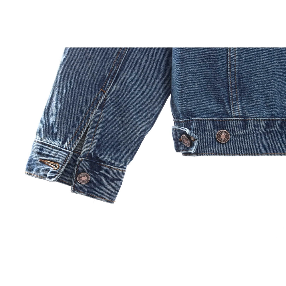 Selena Fake Two Piece Hooded Denim Jacket,Celine Jacket,Jacket,APPAREL