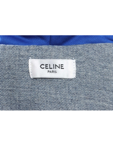 Selena Fake Two Piece Hooded Denim Jacket,Celine Jacket,Jacket,APPAREL