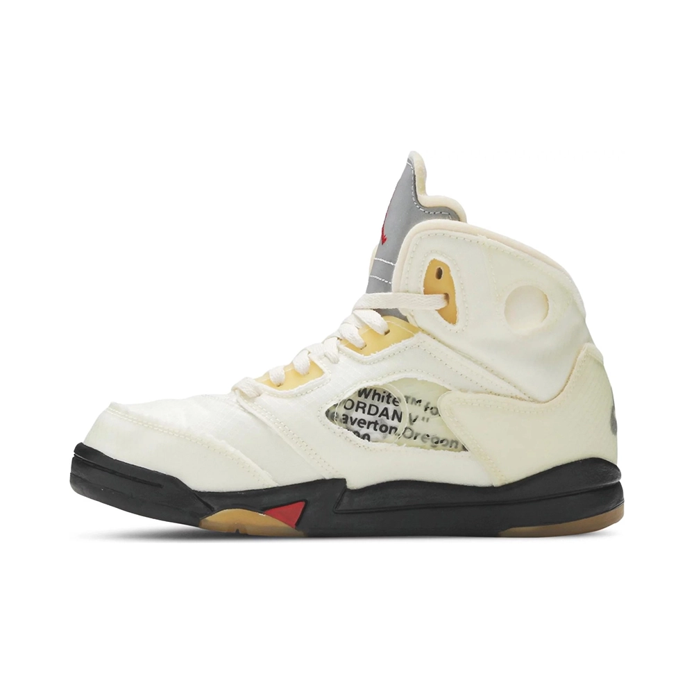 OffWhite x Air Jordan 5 Retro SP PS Sail CV4827-100,AIR JORDAN 5,Air Jordan