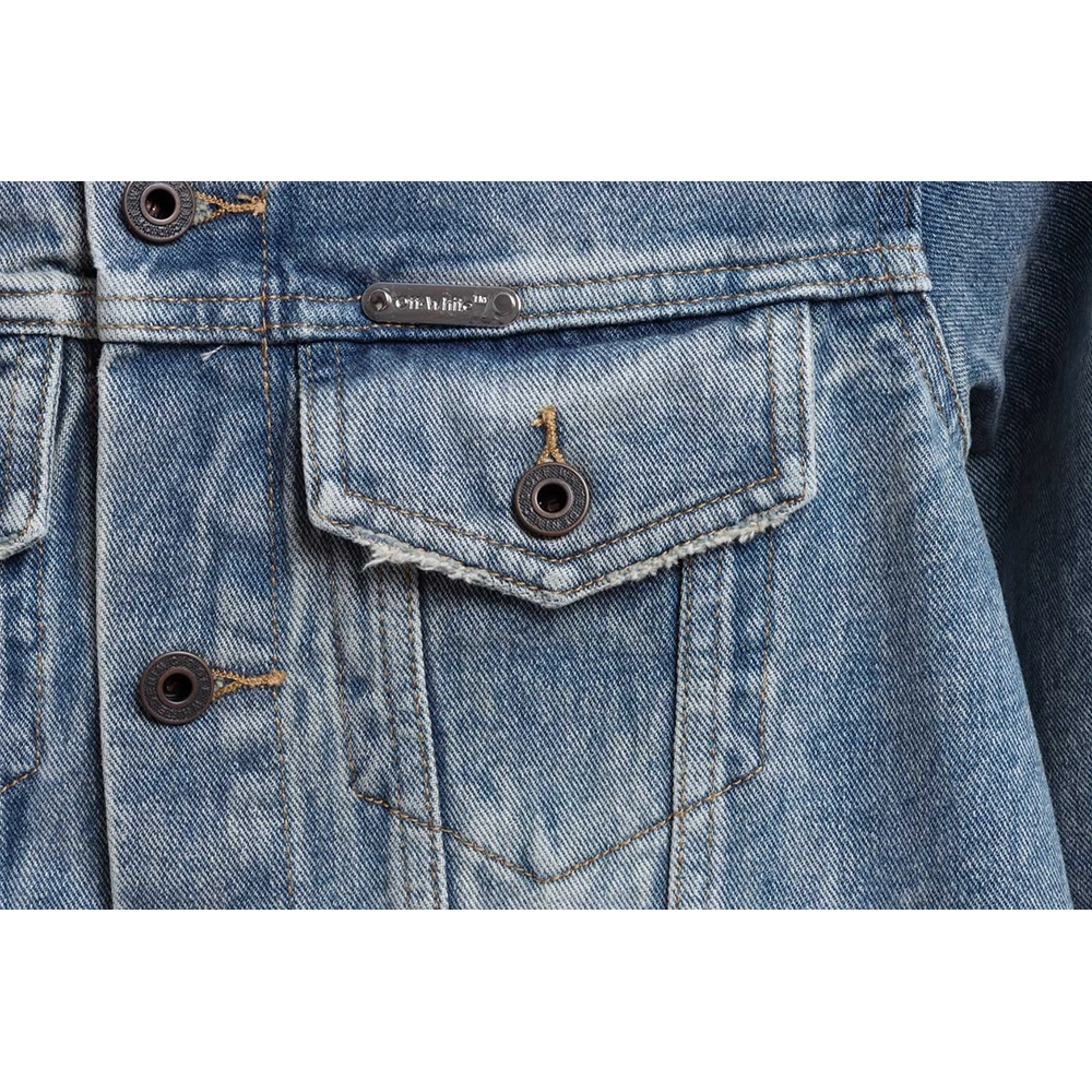 Off White gradient arrOff White denim jacket,Off White Jacket,Jacket,APPAREL