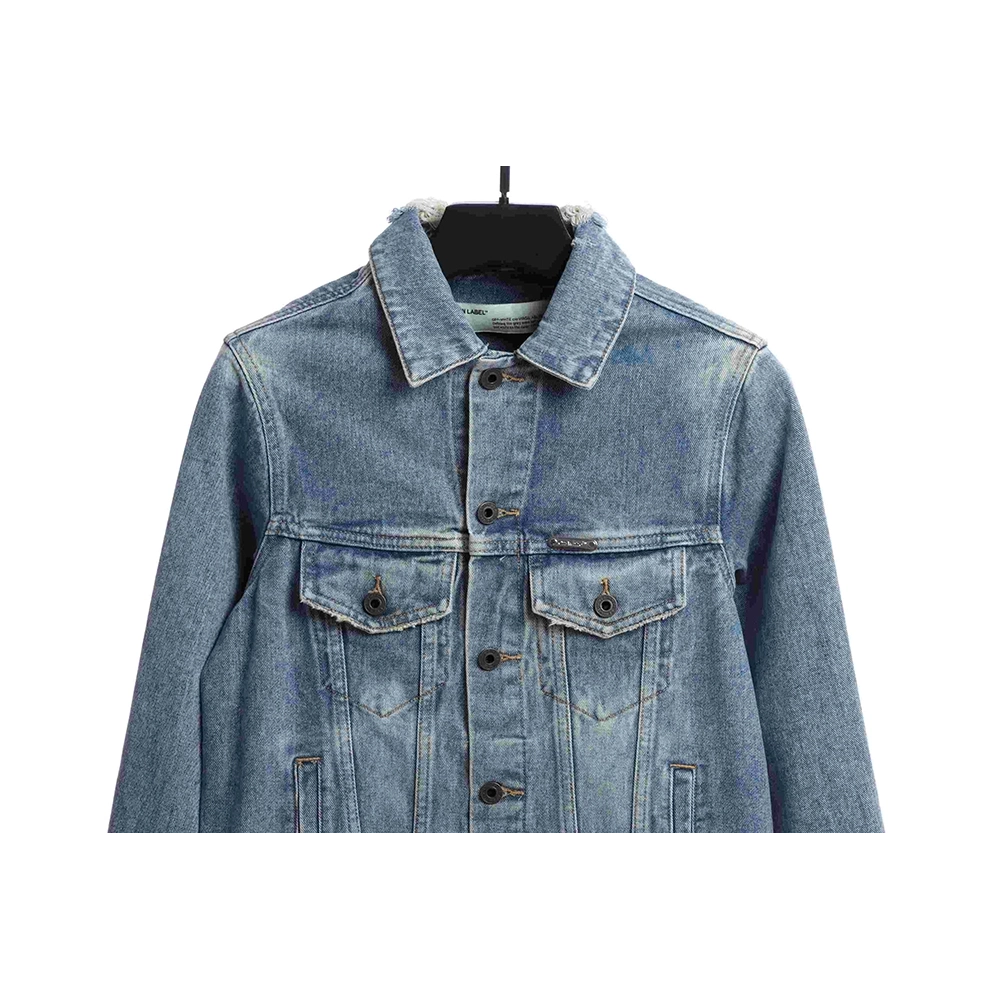 Off White gradient arrOff White denim jacket,Off White Jacket,Jacket,APPAREL