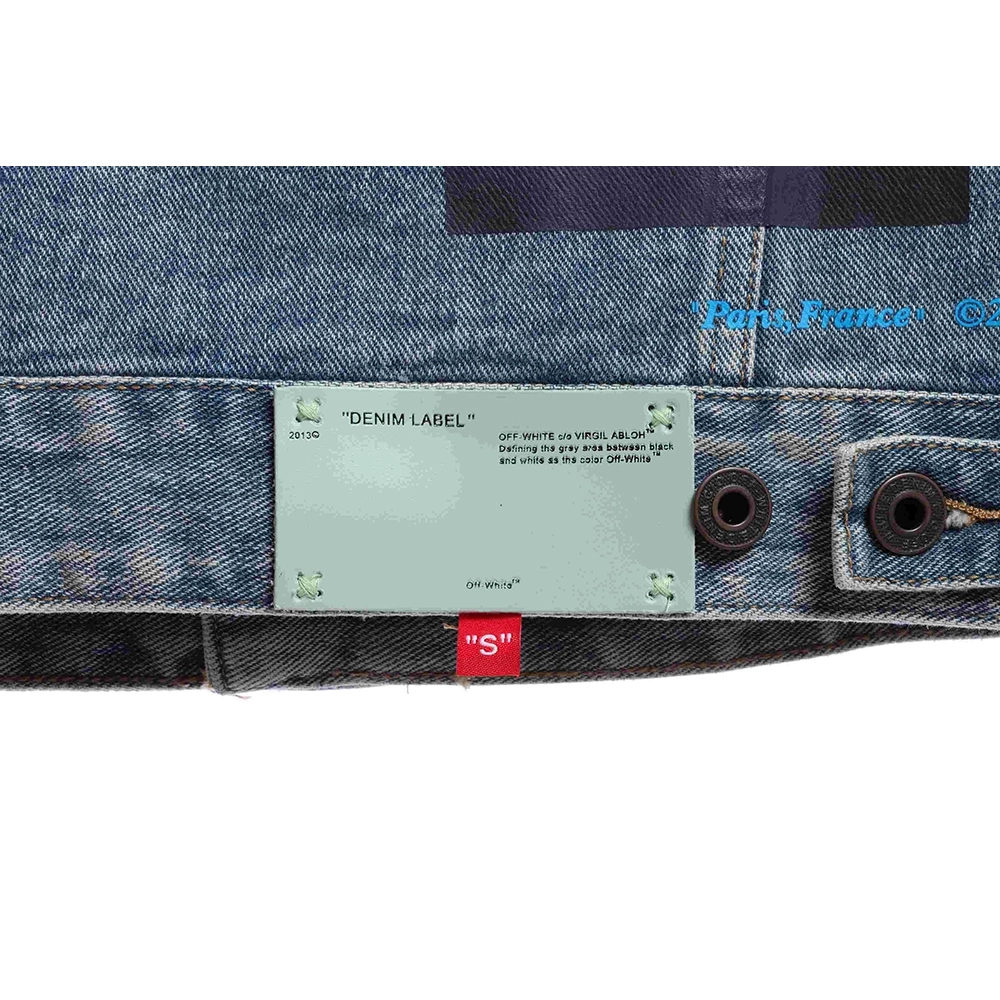 Off White gradient arrOff White denim jacket,Off White Jacket,Jacket,APPAREL