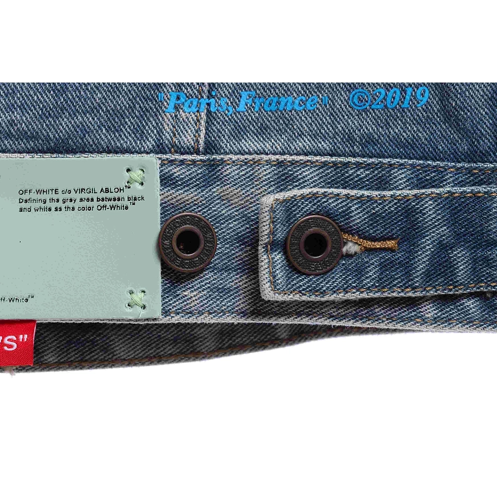 Off White gradient arrOff White denim jacket,Off White Jacket,Jacket,APPAREL