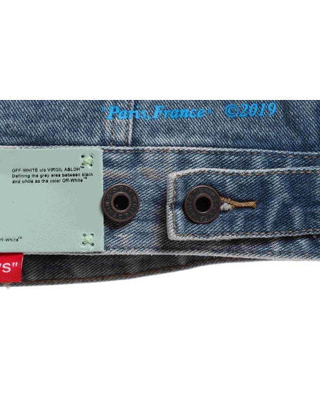 Off White gradient arrOff White denim jacket,Off White Jacket,Jacket,APPAREL