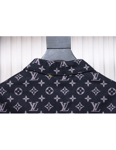 Louis Vuitton Fire Cloud Dye Denim Jacket,Louis Vuitton Jacket,Jacket,APPAREL