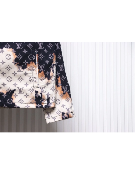 Louis Vuitton Fire Cloud Dye Denim Jacket,Louis Vuitton Jacket,Jacket,APPAREL