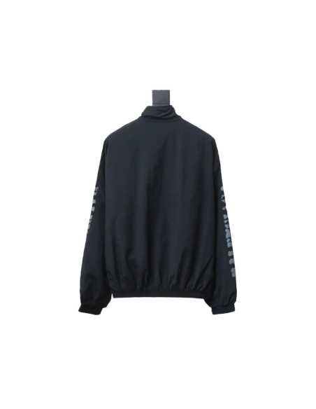 Balenciaga Blurred Lettering Print Track Jacket,Balenciaga Jacket,Jacket,APPAREL