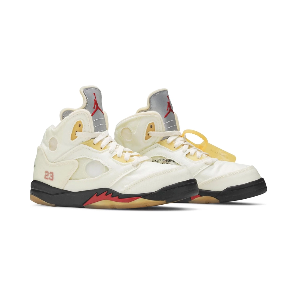OffWhite x Air Jordan 5 Retro SP PS Sail CV4827-100,AIR JORDAN 5,Air Jordan