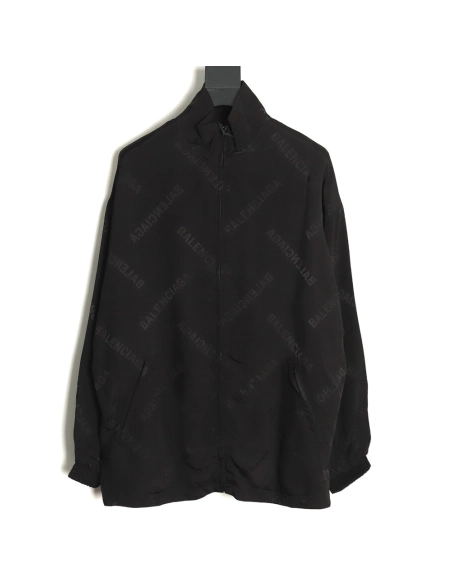 Balenciaga silk allover print jacket,Balenciaga Jacket,Jacket,APPAREL