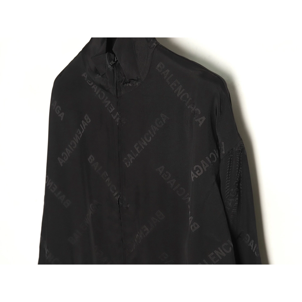 Balenciaga silk allover print jacket,Balenciaga Jacket,Jacket,APPAREL