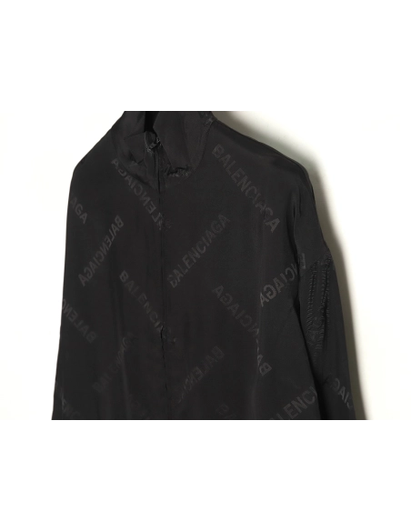 Balenciaga silk allover print jacket,Balenciaga Jacket,Jacket,APPAREL