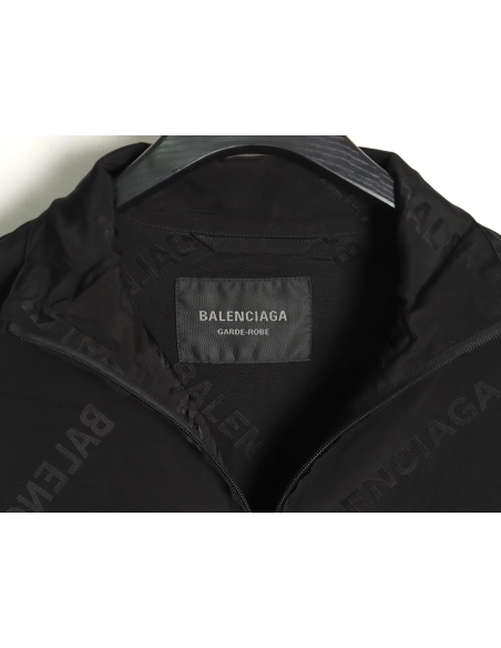 Balenciaga silk allover print jacket,Balenciaga Jacket,Jacket,APPAREL